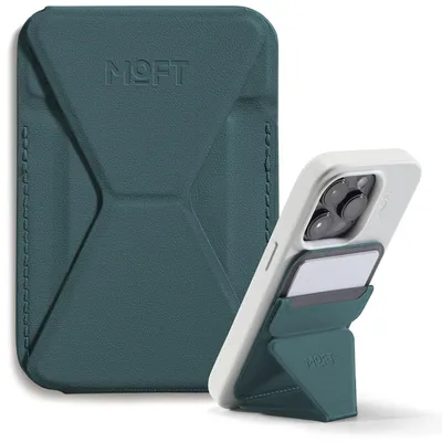 Obrázok produktu pre MOFT Držiak na telefón, model portfólio, kompatibilný s MagSafe, pre iPhone, vyrobený z vegánskej kože, pojme 2 karty