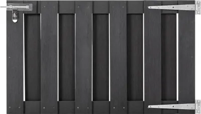 Produktbild von Gartentor WPC 100 x 60 cm Grau
