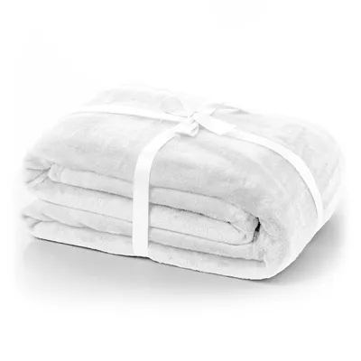 Produktbild von Kuscheldecke Tagesdecke Weich Wohndecke Sofadecke Decke  240 GSM Mic 160x210 cm Weiß