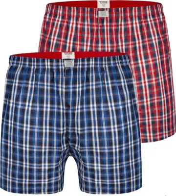 Obrázok produktu pre Duke - "D555" Boxerky pre mužov (2-pack) DC203 (3XL) (námornícka modrá/červená)