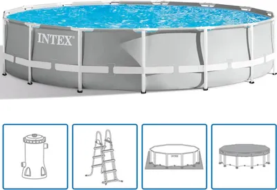Image de INTEX Prism Frame Ensemble de piscine Ronde 457 x 107 cm 26724GN