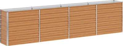 Obrázok produktu pre vidaXL Zvýšená posteľ svetlohnedá 320 x 40 x 77 cm Pozinkovaná oceľ