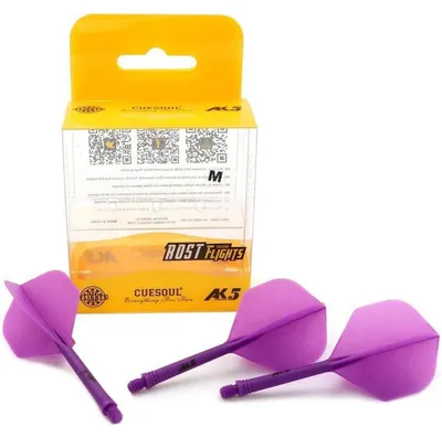 Produktbild von Integrierte Dartschäfte und Flights L 3er-Set Lila