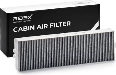 Produktbild von RIDEX 424I0218 Innenraumfilter Pollenfilter passend für PEUGEOT 607 (9D, 9U) Aktivkohle