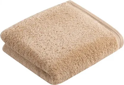 Produktbild von VOSSEN Vegan Life, Sand, Einfarbig, Baumwolle, 50 x 100 cm, Maschinenwäsche