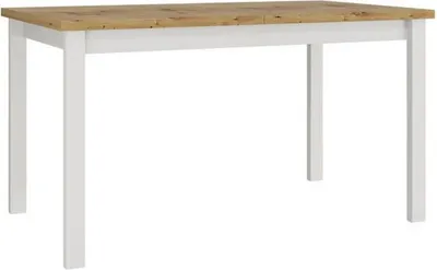 Obrázok produktu pre Rozkladací jedálenský stôl 140x80 cm ELISEK 2 - dub artisan / biely