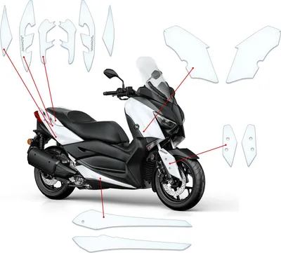 Produktbild von Lackschutzfolie Steinschlagschutz passend für Yamaha X-Max 300 (2017-C)