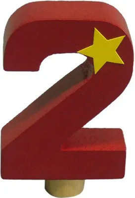 Produktbild von Niermann Leuchten Geburtstag-Happy-Zahl 2 - Maße: 2 cm x 5 cm x 8 cm - Farbe: rot; 9612