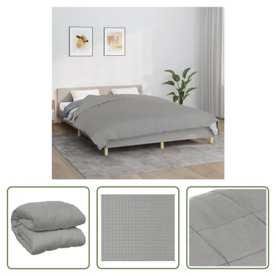 Produktbild von The Living Store Gewichtsdecke Grau 200x230 cm 9 kg Stoff