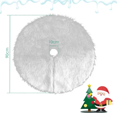 Obrázok produktu pre Dekoračná podložka pod vianočný stromček, vianočný koberec, podložka, ozdoby, podložka pod vianočný stromček, 90 cm