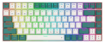 Obrázok produktu pre REDRAGON K678WG-RGB-PRO Singed, Bezdrôtový, USB + RF Wireless + Bluetooth, Mechanický spínač kláves, Biela