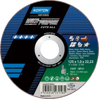 Immagine prodotto di Materiale del disco da taglio diritto 125x1,0