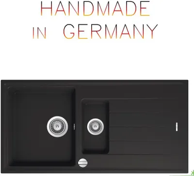 Produktbild von Granitspüle Victory S 1000.20 - black ab 60er Unterschrank 100 x 50 cm mit Exenter