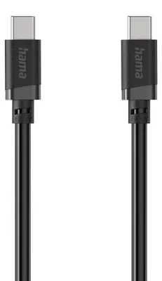 Produktbild von Hama 00201806, 1 m, USB C, USB C, USB 2.0, 0,48 Gbit/s, Schwarz