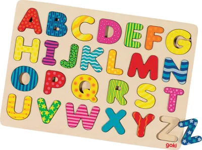 Produktbild von Puzzle aus Holz ABC Alphabetpuzzle 26 Teile von goki