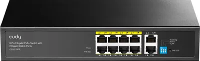 Produktbild von CUDY GS1010PE 8-Port Gigabit PoE+ Switch 2 Gigabit Uplink Ports 120W