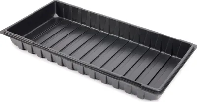 Produktbild von Garronda Anzucht Schale Pflanzschale Gewächshaus Anzuchtplatte Anzuchtschale Keimschale GD-0065 (60x30 cm; Schwarz; 1 Stück)