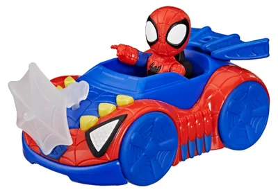 Image de Marvel et ses super amis : figurine de Spidey et véhicule