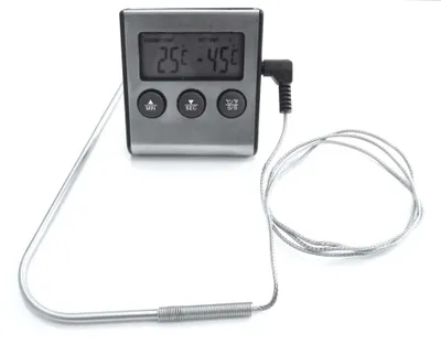 Produktbild von tepro Grillzubehör Digitales Grill- und Bratthermometer, Messbereich von -50 bis 300°C, Alarm- und Timerfunktion