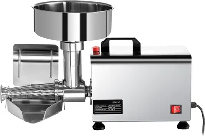 Produktbild von SucceBuy 370 W elektrisches Tomatensieb, Edelstahl-Fräsmaschine, Motor aus reinem Kupfer, 90–160 kg/h, Lebensmittelsieb und Saucenmaschine