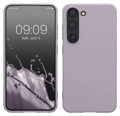 Produktbild von kwmobile Handyhülle für Samsung Galaxy S23 Hülle - TPU Case - Kabelloses Laden - Schutzhülle Cover in Lavendel