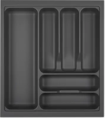Produktbild von ORGA-BOX I Besteckeinsatz 419 x 473 oriongrau mit Perlstruktur - Anti-Rutsch für Blum Tandembox Antaro / Intivo u. ModernBox im 50er Schrank