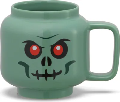 Immagine prodotto di lego - room copenhagen - LEGO Ceramic mug small - Green Skeleton - Sand Green