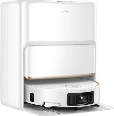 Produktbild von Mova Z60 Ultra Roller Complete white Saugroboter mit Wischfunktion (28.000 Pa Saugleistung, Selbstreinigender Wischmopp, FlexiRise™-Navigation, AutoShield™-Teppicherkennung, AI PetMate-Modus)