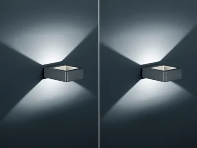 Produktbild von LED Außenwandlampen Anthrazit 2er SET Außenleuchten Hausbeleuchtung Außenbereich