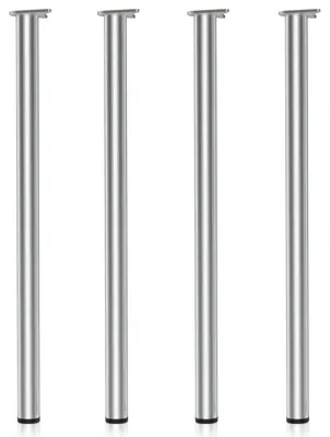 Tischbeine Edelstahl verstellbar Ø60 mm 1100 mm 4er-Set