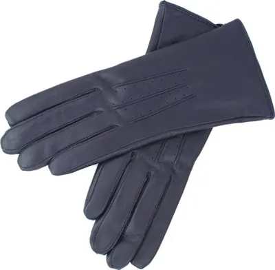Image de Eastern Counties Leather - Gants femme "Serena", cuir EL544 (S) (Bleu marine)
