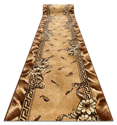 Image de TAPIS DE COULOIR BCF TRIO vieil or 70 cm marron 70x230 cm