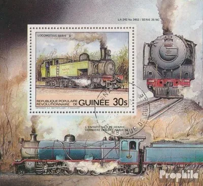 Produktbild von Briefmarken Guinea 1984 Mi Block89A (kompl.Ausg.) gestempelt Verkehrsmittel