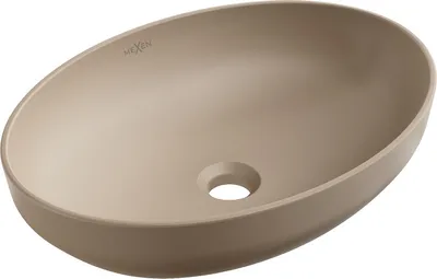 Produktbild von Mexen Cornelia Aufsatzwaschbecken 50 x 36 cm, cappuccino matt - 21885064