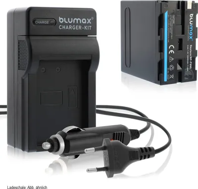 Produktbild von 1x Akku + Lader für Sony NP-F990 NP-F330 F730 F750 F770 F930 F970 10400 mAh