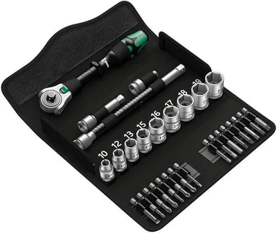 Produktbild von Wera 8100 SB 6 Zyklop Speed- Knarrensatz, 3/8 Antrieb, metr