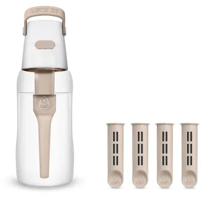 Zdjęcie produktu dla Dafi Butelka filtrująca SOLID 0,5 l cappuccino z 4 filtrami