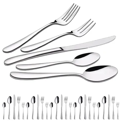 Produktbild von Essbesteck Set 30-teilig Für 6 Personen, Edelstahl, Spülmaschinengeeignet