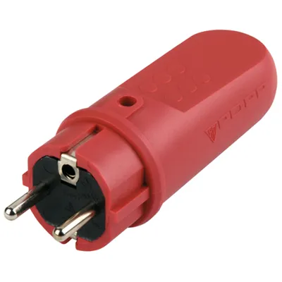 Produktbild von REV 0512099555, Typ F, Rot, Gummi, IP44, 250 V, 16 A