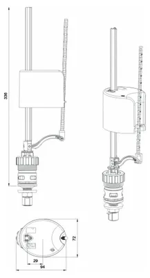 Image de Robinet flotteur arrivée dessous - GARIS - W02-220G