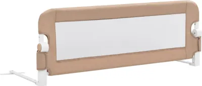 Obrázok produktu pre vidaXL Chránič postele pre batoľatá Taupe 120x42 cm Polyester