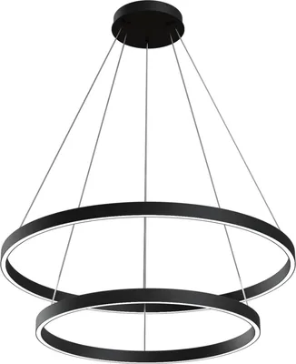 Produktbild von Maytoni LED Hängelampe Schwarz Weiß RIM Ø80cm 5200lm Dimmbar 4000K