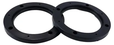 2er-Pack Lautsprecherabstandshalter 4 Zoll, schwarz, Kunststoff