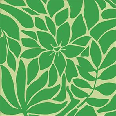 Produktbild von Servietten Blumenmuster grün 33 x 33 cm 20 Stück