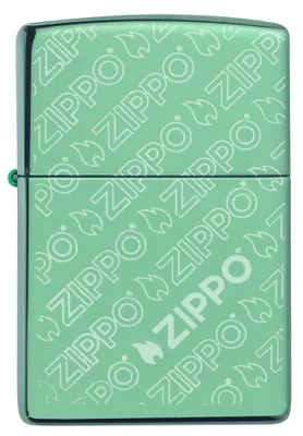 Obrázek produktu pro Zippo zapalovač, model "Sturm", zelený, s vysokým leskem, s laserovým gravírováním, plnitelný