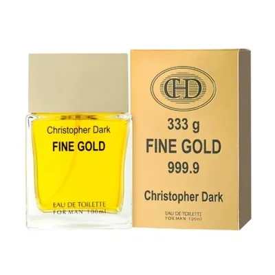 Immagine prodotto di Christopher Dark Fine Gold Eau De Toilette per uomo 100ml