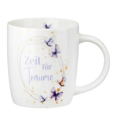 Produktbild von Gilde Tasse Schmetterlingstanz - Zeit für Träume-360ml