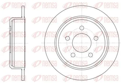 Produktbild von 2x REMSA Bremsscheibe 6913.00 hinten für JEEP GRAND CHEROKEE II (WJ WG) 283mm