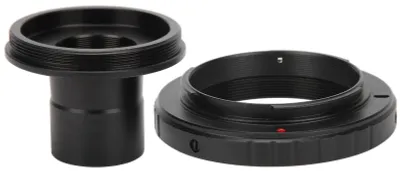Productafbeelding van Microscoop Lens Adapter Ring - T-montage - Aluminiumlegering - Zwart - Camera Accessoire - Geschikt voor SLR-camera - Verlengbuis