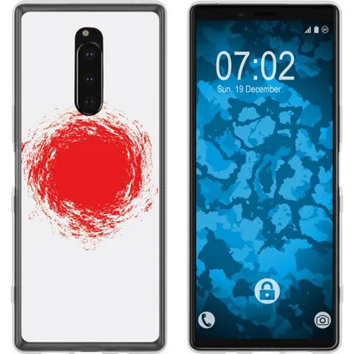 Produktbild von PhoneNatic Case kompatibel mit Sony Xperia 1 Silikon-Hülle WM Japan M7